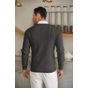 image:imageCOOFANDY Mens Crewneck Knit Sweater Slim Fit Lightweight Casual Twist Patterned Cable Knitted PulloverAdark Grey