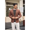 image:imageCOOFANDY Mens Crewneck Knit Sweater Slim Fit Lightweight Casual Twist Patterned Cable Knitted PulloverAdark Grey