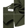 image:imageCOOFANDY Mens Crewneck Pullover Sweaters Business Casual Long Sleeve Slim Fit Sweater Chunky Cable Knit SweaterArmy Green