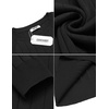 image:imageCOOFANDY Mens Crewneck Pullover Sweaters Business Casual Long Sleeve Slim Fit Sweater Chunky Cable Knit SweaterBlack