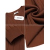 image:imageCOOFANDY Mens Crewneck Pullover Sweaters Business Casual Long Sleeve Slim Fit Sweater Chunky Cable Knit SweaterCaramel