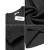 image:imageCOOFANDY Mens Crewneck Pullover Sweaters Business Casual Long Sleeve Slim Fit Sweater Chunky Cable Knit SweaterDark Gray