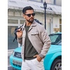image:imageCOOFANDY Mens Crewneck Sweater Pullover Knit Sweater Lightweight Sweaters with Ribbing EdgeDark Gray