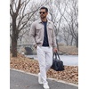 image:imageCOOFANDY Mens Crewneck Sweater Pullover Knit Sweater Lightweight Sweaters with Ribbing EdgeNavy Blue