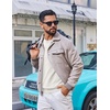 image:imageCOOFANDY Mens Crewneck Sweater Pullover Knit Sweater Lightweight Sweaters with Ribbing EdgeWhite