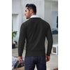 image:imageCOOFANDY Mens Crewneck Sweaters Long Sleeve Dress Knit Sweater Lightweight Slim Fit Pullover SweatersBlack