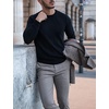 image:imageCOOFANDY Mens Crewneck Sweaters Long Sleeve Dress Knit Sweater Lightweight Slim Fit Pullover SweatersBlack