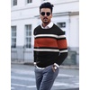 image:imageCOOFANDY Mens Crewneck Sweaters Long Sleeve Dress Knit Sweater Lightweight Slim Fit Pullover SweatersBlackRust Red