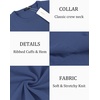 image:imageCOOFANDY Mens Crewneck Sweaters Long Sleeve Dress Knit Sweater Lightweight Slim Fit Pullover SweatersBlue