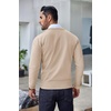 image:imageCOOFANDY Mens Crewneck Sweaters Long Sleeve Dress Knit Sweater Lightweight Slim Fit Pullover SweatersCamel