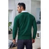 image:imageCOOFANDY Mens Crewneck Sweaters Long Sleeve Dress Knit Sweater Lightweight Slim Fit Pullover SweatersChristmas Green