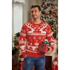 image:imageCOOFANDY Mens Crewneck Sweaters Long Sleeve Dress Knit Sweater Lightweight Slim Fit Pullover SweatersChristmas Red