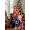 image:imageCOOFANDY Mens Crewneck Sweaters Long Sleeve Dress Knit Sweater Lightweight Slim Fit Pullover SweatersChristmas Red