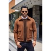 image:imageCOOFANDY Mens Crewneck Sweaters Long Sleeve Dress Knit Sweater Lightweight Slim Fit Pullover SweatersCoffee