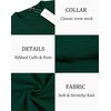 image:imageCOOFANDY Mens Crewneck Sweaters Long Sleeve Dress Knit Sweater Lightweight Slim Fit Pullover SweatersDark Green