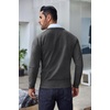 image:imageCOOFANDY Mens Crewneck Sweaters Long Sleeve Dress Knit Sweater Lightweight Slim Fit Pullover SweatersDark Grey