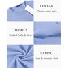 image:imageCOOFANDY Mens Crewneck Sweaters Long Sleeve Dress Knit Sweater Lightweight Slim Fit Pullover SweatersEthereal Blue