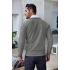 image:imageCOOFANDY Mens Crewneck Sweaters Long Sleeve Dress Knit Sweater Lightweight Slim Fit Pullover SweatersGrey