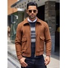 image:imageCOOFANDY Mens Crewneck Sweaters Long Sleeve Dress Knit Sweater Lightweight Slim Fit Pullover SweatersNavy BlueGrey White Jacquard