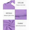 image:imageCOOFANDY Mens Crewneck Sweaters Long Sleeve Dress Knit Sweater Lightweight Slim Fit Pullover SweatersPurple