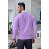 image:imageCOOFANDY Mens Crewneck Sweaters Long Sleeve Dress Knit Sweater Lightweight Slim Fit Pullover SweatersPurple