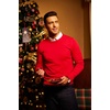 image:imageCOOFANDY Mens Crewneck Sweaters Long Sleeve Dress Knit Sweater Lightweight Slim Fit Pullover SweatersRed
