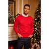 image:imageCOOFANDY Mens Crewneck Sweaters Long Sleeve Dress Knit Sweater Lightweight Slim Fit Pullover SweatersRed