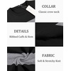 image:imageCOOFANDY Mens Crewneck Sweaters Long Sleeve Dress Knit Sweater Lightweight Slim Fit Pullover SweatersStripe Light GreyGrey