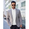 image:imageCOOFANDY Mens Crewneck Sweaters Long Sleeve Dress Knit Sweater Lightweight Slim Fit Pullover SweatersWhite