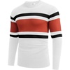 image:imageCOOFANDY Mens Crewneck Sweaters Long Sleeve Dress Knit Sweater Lightweight Slim Fit Pullover SweatersWhiteRust Red