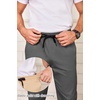 image:imageCOOFANDY Mens Drawstring Casual Pants Cotton Twill Elastic Waist Chino PantsDark Grey