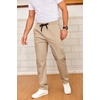 image:imageCOOFANDY Mens Drawstring Casual Pants Cotton Twill Elastic Waist Chino PantsKhaki