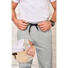 image:imageCOOFANDY Mens Drawstring Casual Pants Cotton Twill Elastic Waist Chino PantsLight Grey