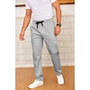 image:imageCOOFANDY Mens Drawstring Casual Pants Cotton Twill Elastic Waist Chino PantsLight Grey