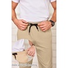 image:imageCOOFANDY Mens Drawstring Casual Pants Cotton Twill Elastic Waist Chino PantsLight Khaki