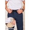 image:imageCOOFANDY Mens Drawstring Casual Pants Cotton Twill Elastic Waist Chino PantsNavy