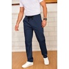image:imageCOOFANDY Mens Drawstring Casual Pants Cotton Twill Elastic Waist Chino PantsNavy