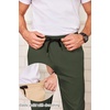 image:imageCOOFANDY Mens Drawstring Casual Pants Cotton Twill Elastic Waist Chino PantsOlive Green