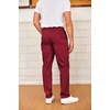 image:imageCOOFANDY Mens Drawstring Casual Pants Cotton Twill Elastic Waist Chino PantsRed
