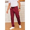 image:imageCOOFANDY Mens Drawstring Casual Pants Cotton Twill Elastic Waist Chino PantsRed