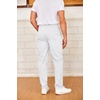 image:imageCOOFANDY Mens Drawstring Casual Pants Cotton Twill Elastic Waist Chino PantsWhite