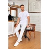 image:imageCOOFANDY Mens Drawstring Casual Pants Cotton Twill Elastic Waist Chino PantsWhite