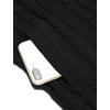 image:imageCOOFANDY Mens Full Zip Cardigan Sweater Slim Fit Cable Knitted Zip Up Sweater with PocketsBlack