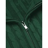 image:imageCOOFANDY Mens Full Zip Cardigan Sweater Slim Fit Cable Knitted Zip Up Sweater with PocketsGreen