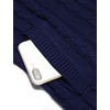 image:imageCOOFANDY Mens Full Zip Cardigan Sweater Slim Fit Cable Knitted Zip Up Sweater with PocketsNavy Blue