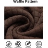 image:imageCOOFANDY Mens Hooded Sweatshirt Casual Long Sleeve Drawstring Waffle Knit Pullover HoodiesCoffee