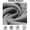 image:imageCOOFANDY Mens Hooded Sweatshirt Casual Long Sleeve Drawstring Waffle Knit Pullover HoodiesGrey