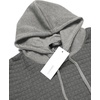 image:imageCOOFANDY Mens Hooded Sweatshirt Casual Long Sleeve Drawstring Waffle Knit Pullover HoodiesGreydark Grey