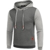 image:imageCOOFANDY Mens Hooded Sweatshirt Casual Long Sleeve Drawstring Waffle Knit Pullover HoodiesGreydark Grey