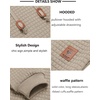 image:imageCOOFANDY Mens Hooded Sweatshirt Casual Long Sleeve Drawstring Waffle Knit Pullover HoodiesKhaki